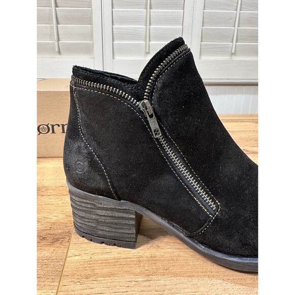 Born Women's Montaro II Boot Black Suede Leather Size 9 US 39/40 EU NIB Comfy - Picture 10 of 13